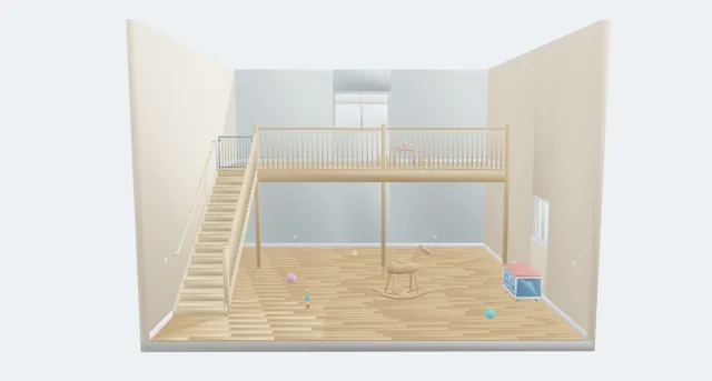 Two-Storey Playroom Loft
