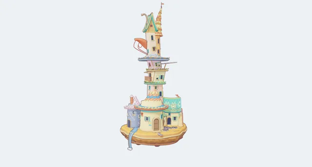 Whimsical Tower House