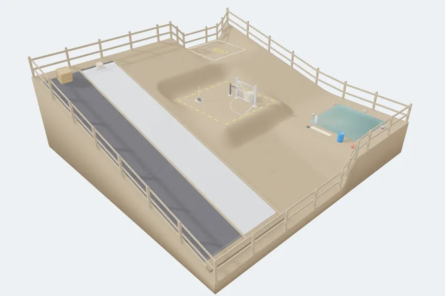 Quadruped Hillside Test Yard