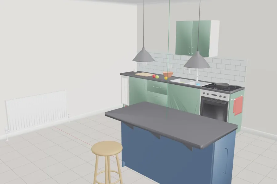 Household Robot Kitchen